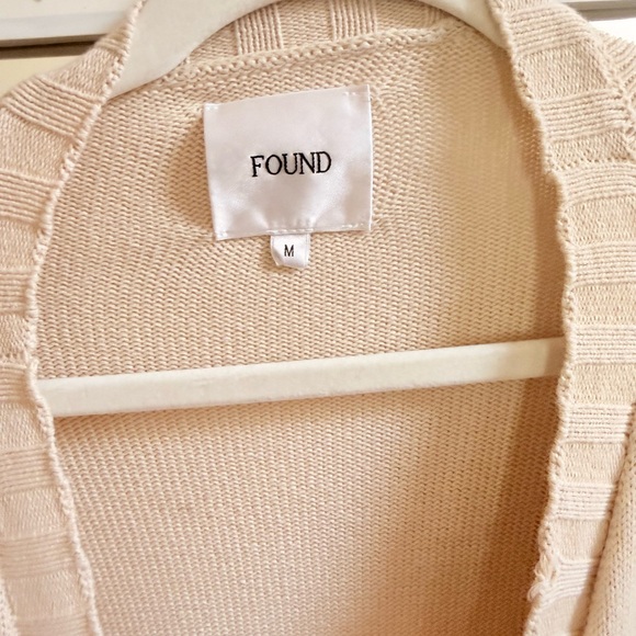 The found - Cream Horse-Graphic Open Cardigan Sweater- m - Picture 4 of 4